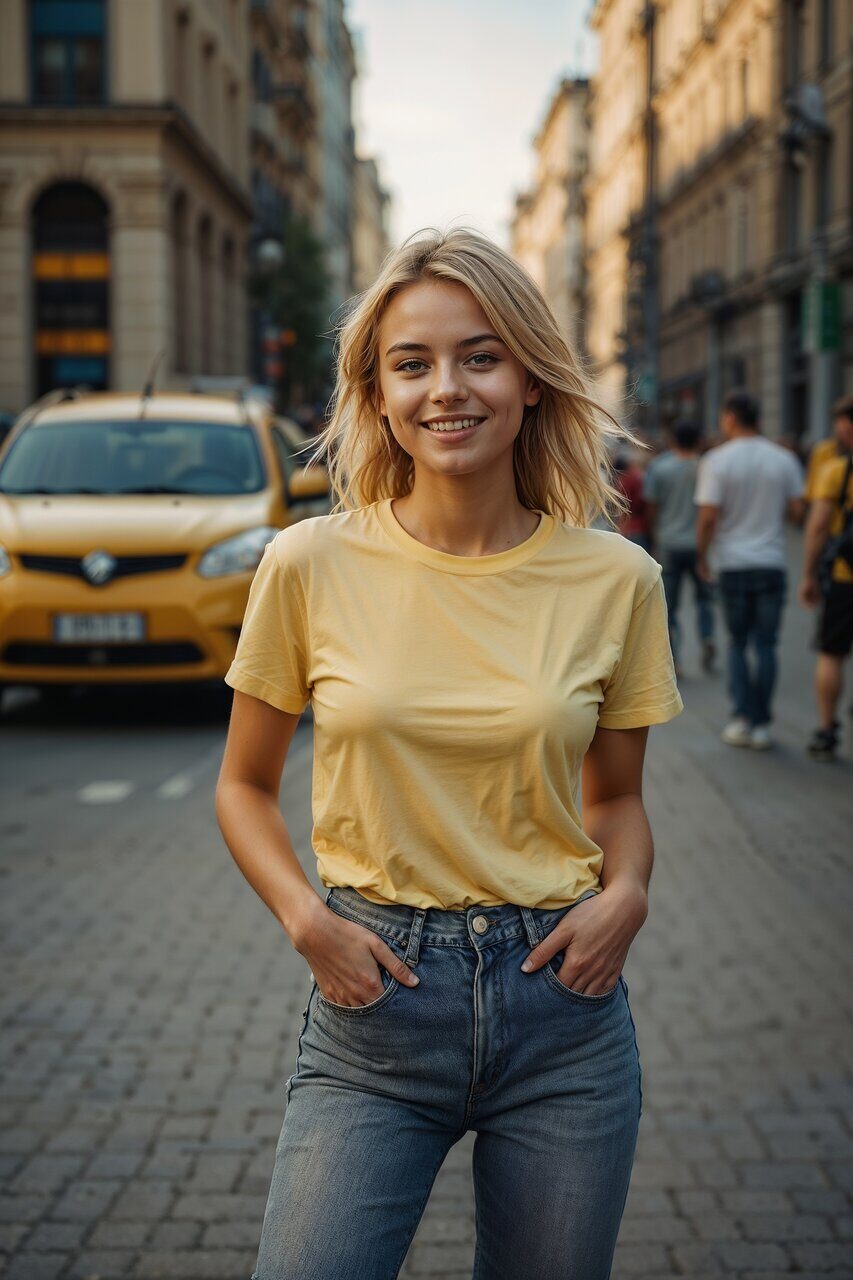 Студентка из большого города 3 Студентка из большого города 3. Фотореалистичное изображение. Рисует нейросеть. Leonardo AI