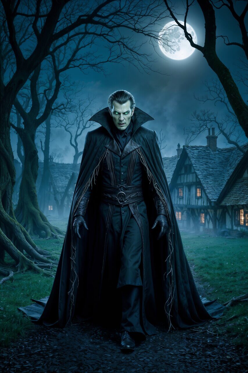 Варлок в деревне Варлок в деревне. Рисует нейросеть. Leonardo AI