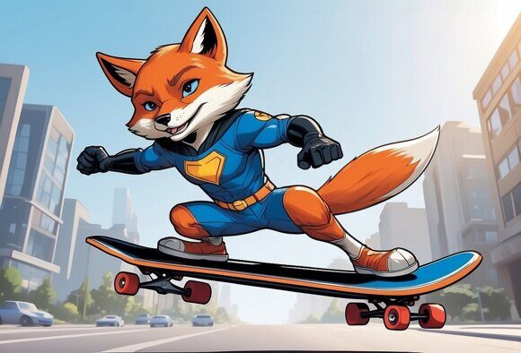 Лис-супергерой 1 Лис-супергерой 1. Комикс. Рисует нейросеть. Leonardo AI