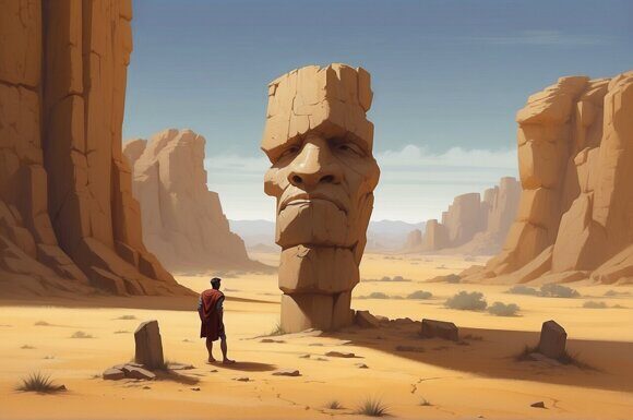 Озимандия. Перси Шелли Озимандия. Перси Шелли. Рисует нейросеть. Leonardo AI