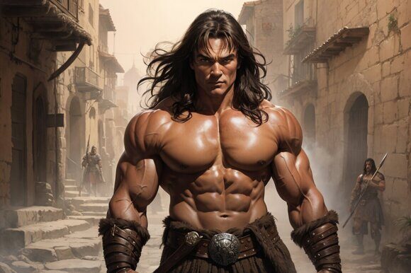 Конан-варвар 2 Конан-варвар 2. Рисует нейросеть. Leonardo AI